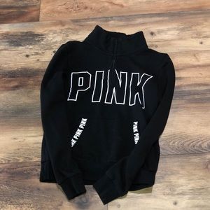 PINK 1/4 zip sweater